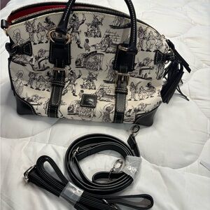 Dooney & Bourke Black and Cream Satchel